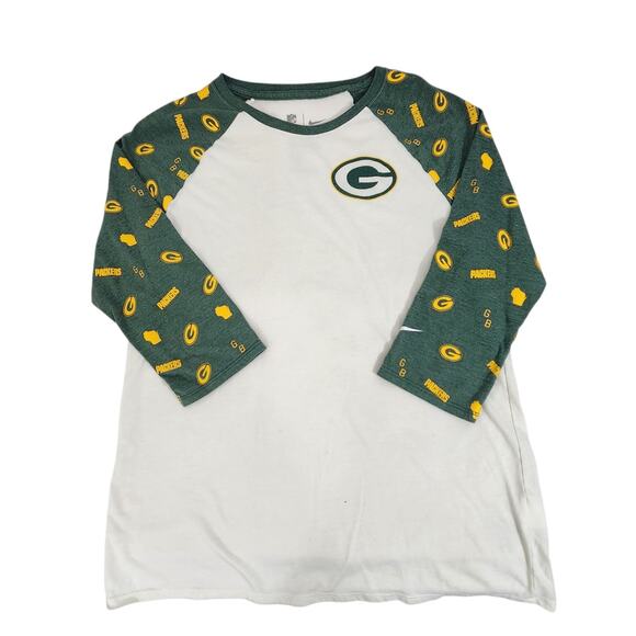 3 NIKE GREEN BAY PACKERS WOMENS T-SHIRTS LOT FITTED V-NECK FAN FOOTBALL SPORTS - Picture 5 of 11